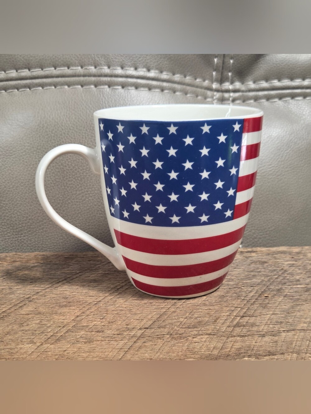 Pfaltzgraff Patriotic Stars & Stripes Ceramic Coffee Mug - Bin 1D